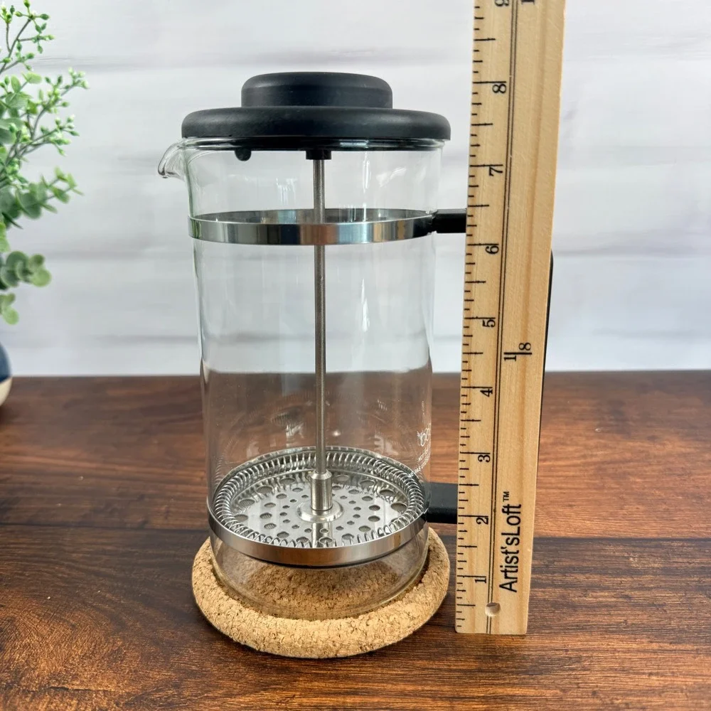 Bodum Chambord 8 Cup French Press Coffee Maker Glass Stainless Steel Black